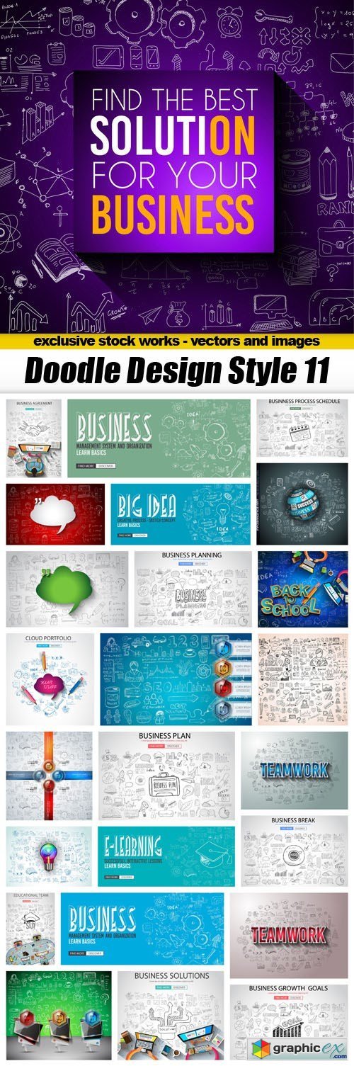 Doodle Design Style 11 - 25xEPS