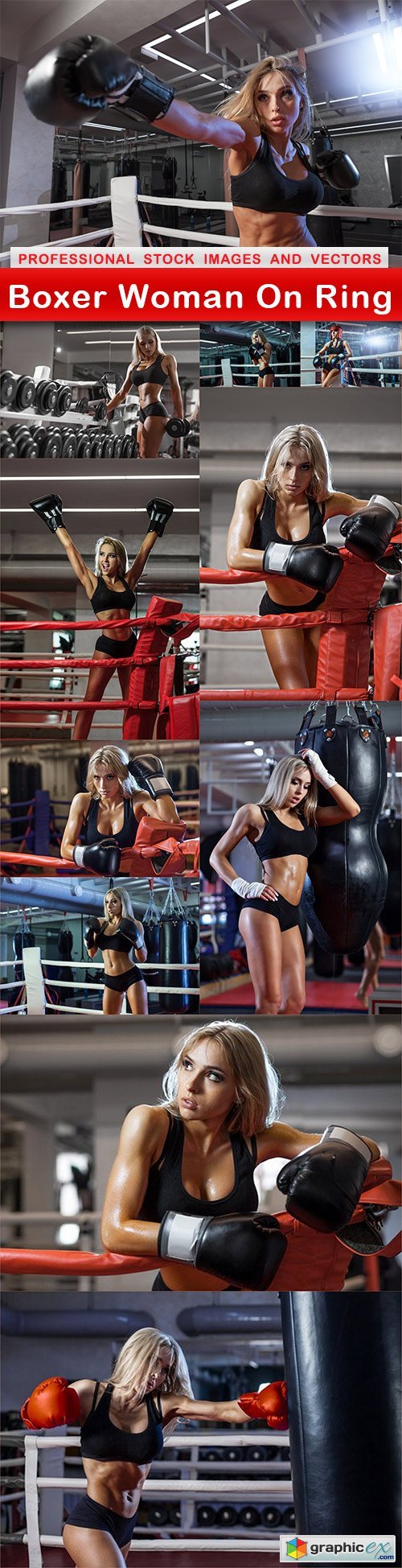 Boxer Woman On Ring - 11 UHQ JPEG