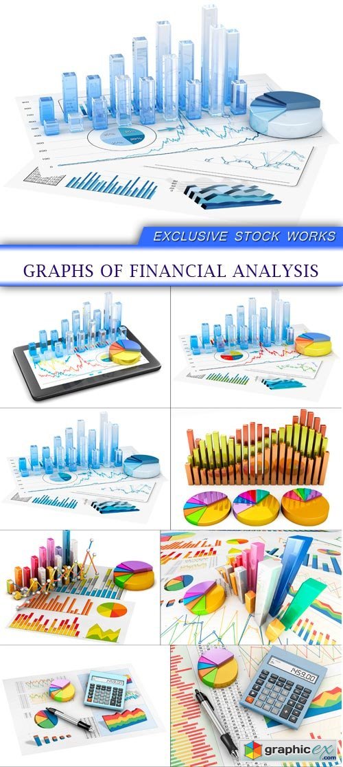 Graphs of financial analysis 8X JPEG