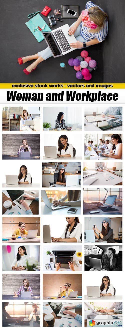 Woman and Workplace - 25xUHQ JPEG