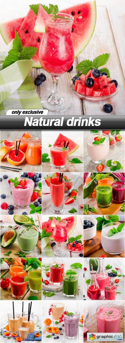 Natural drinks - 15 UHQ JPEG