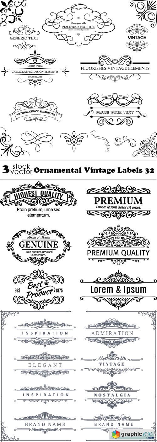 Ornamental Vintage Labels 32