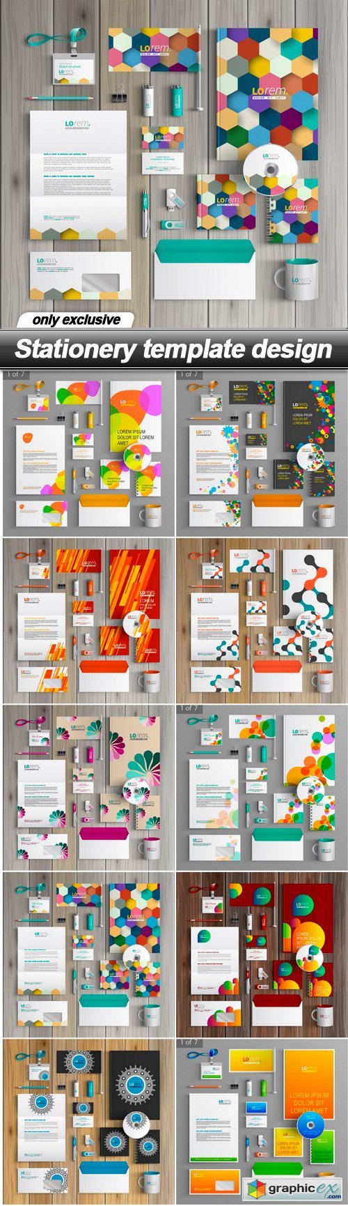 Stationery template design - 10 EPS