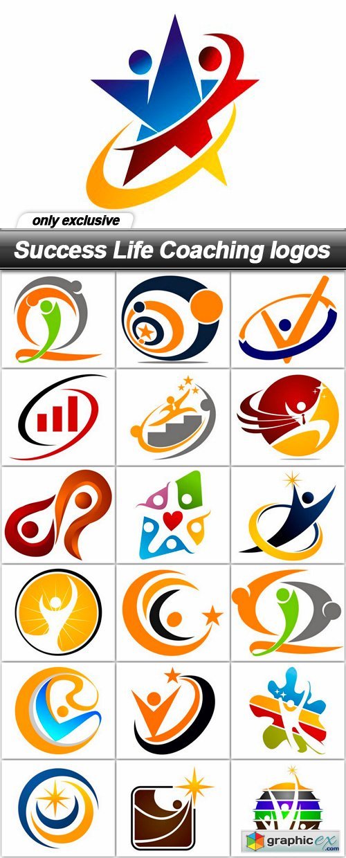 Success Life Coaching logos - 19 EPS