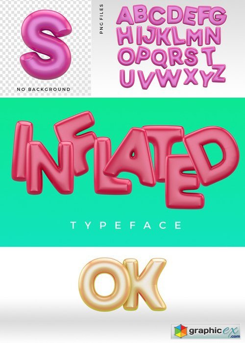 Inflated Typeface