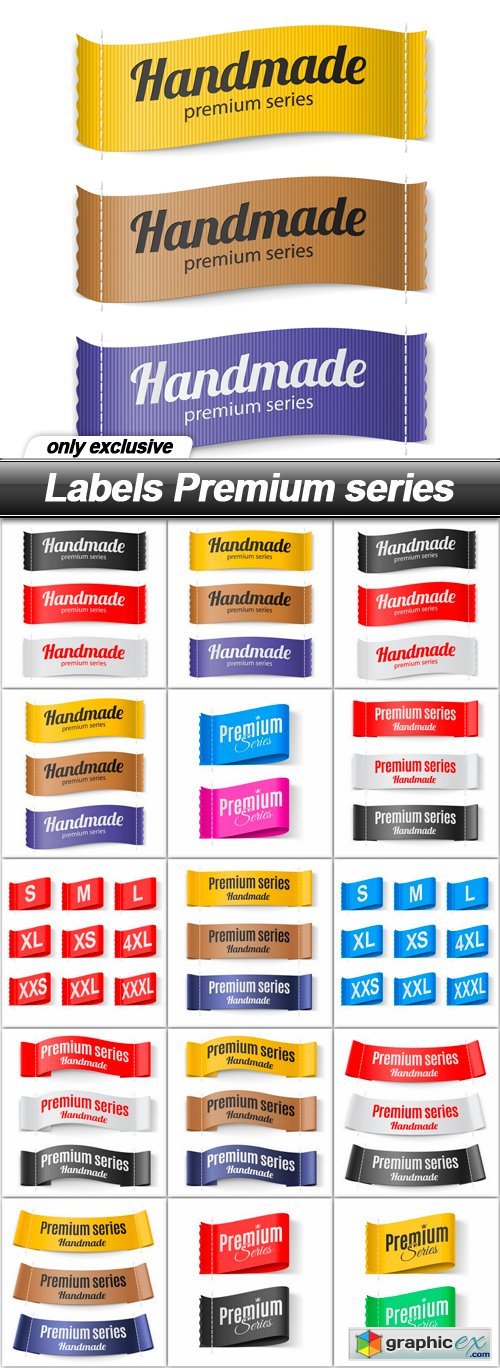 Labels Premium series - 15 EPS