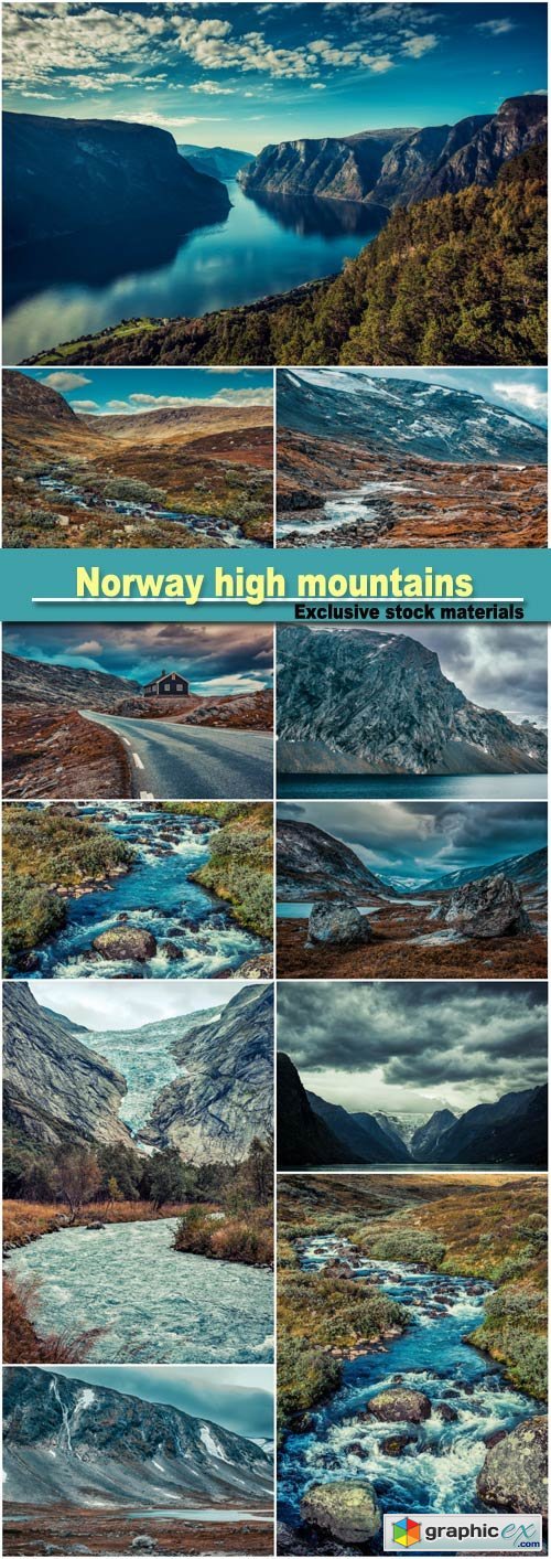 Norway high mountains landscape