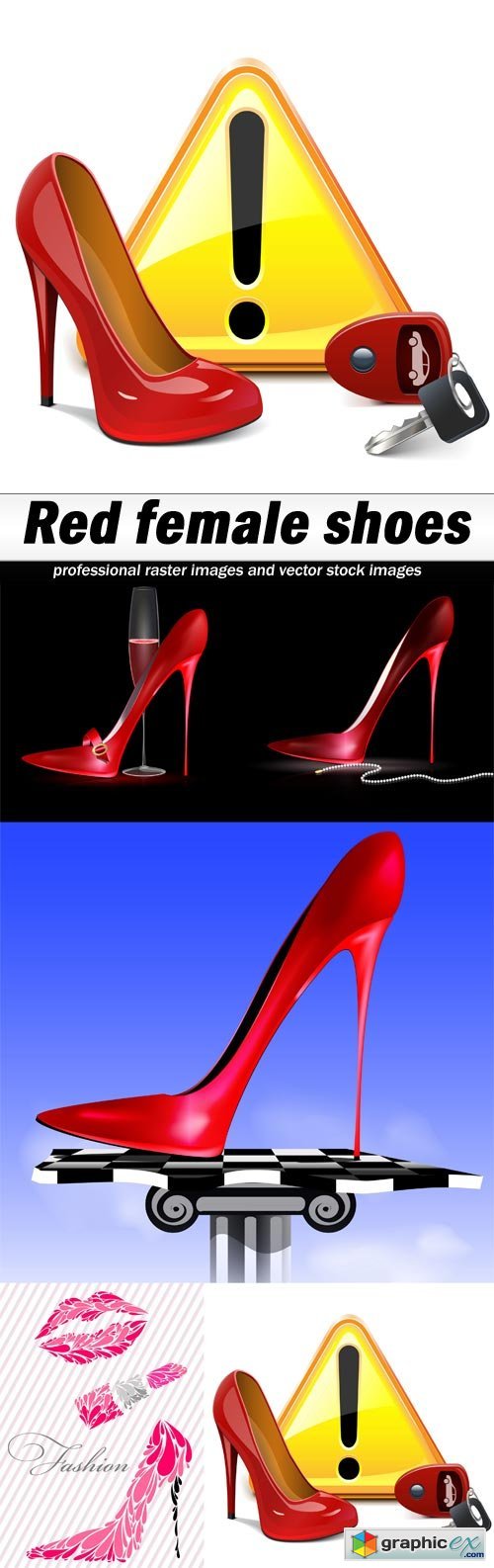 Red female shoes - 5 UHQ JPEG