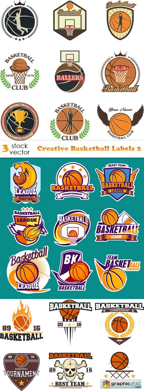 Creative Basketball Labels 2