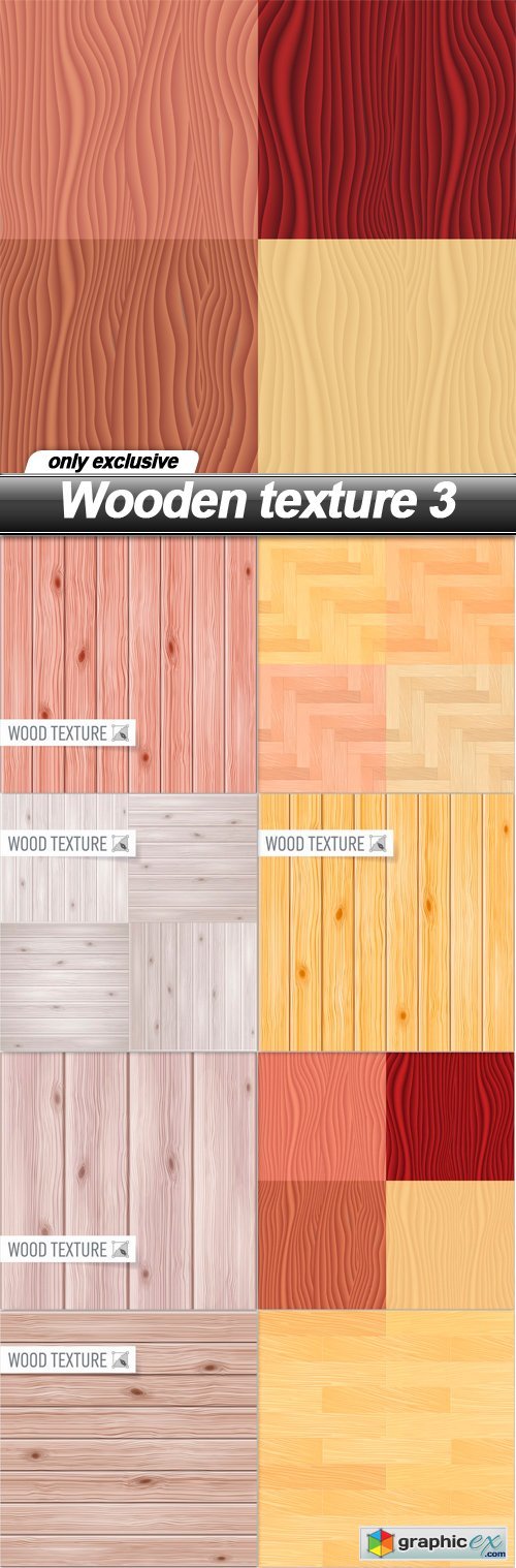 Wooden texture 3 - 8 EPS
