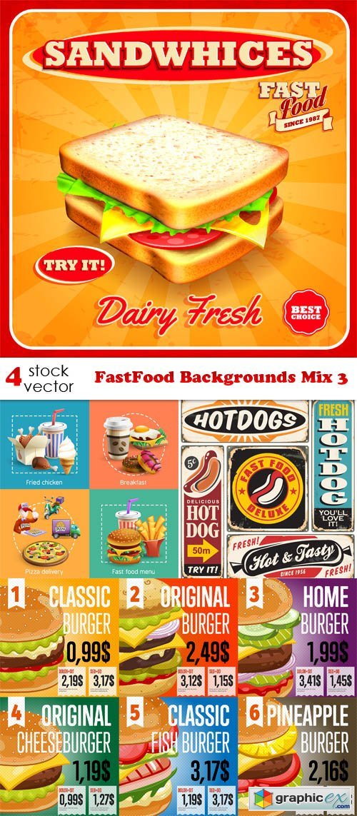 FastFood Backgrounds Mix 3