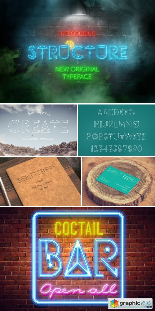 Structure Display Font