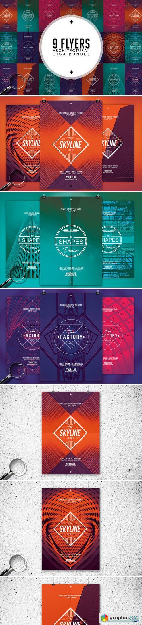 Architectural Bundle | 9 Flyers