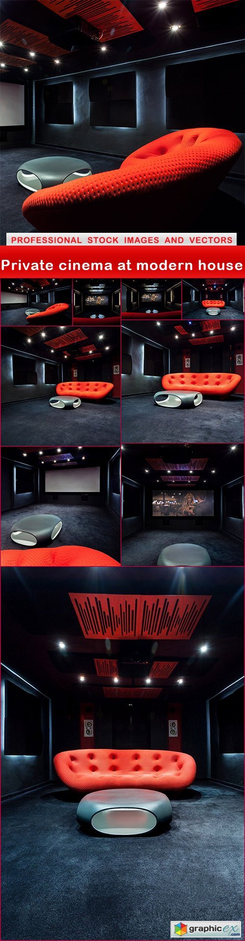 Private cinema at modern house - 10 UHQ JPEG
