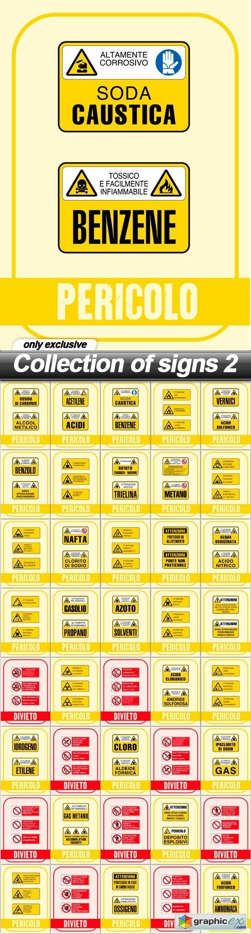 Collection of signs 2 - 40 EPS