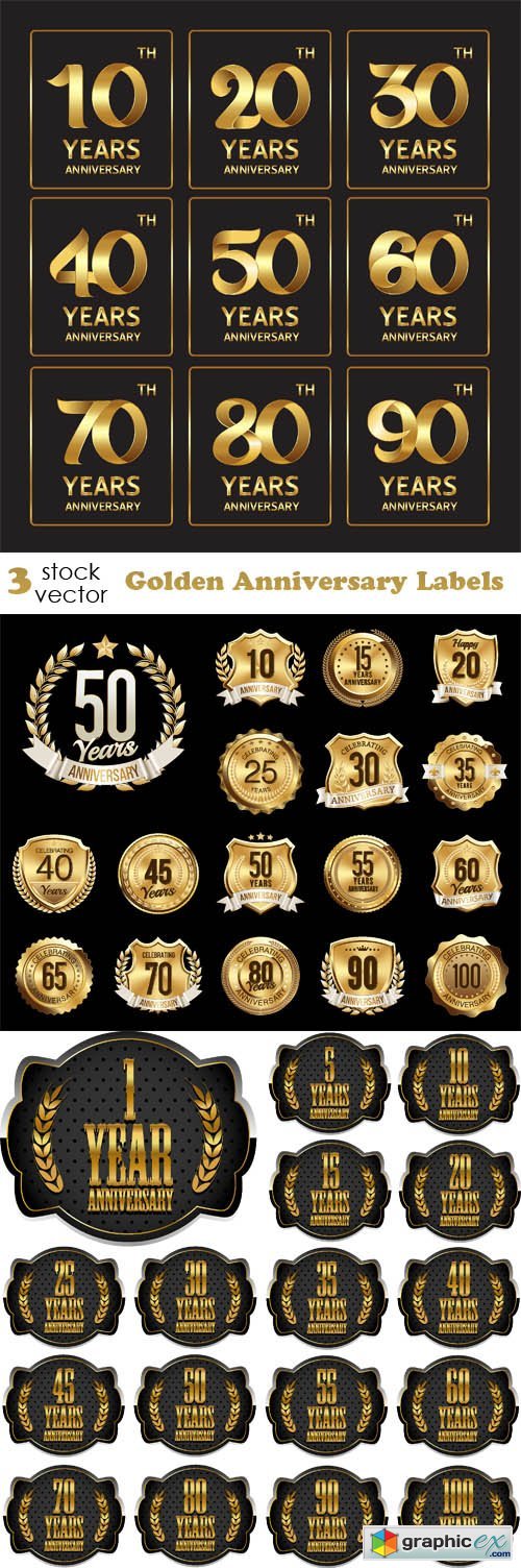 Golden Anniversary Labels