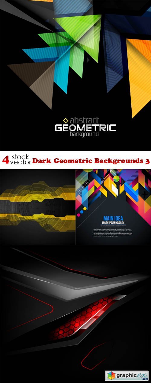 Dark Geometric Backgrounds 3