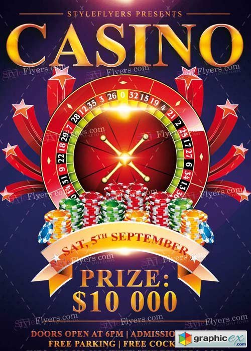 Casino V7 PSD Flyer Template