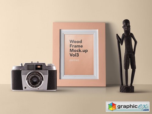 PSD Wood Frame Mockup Vol 3