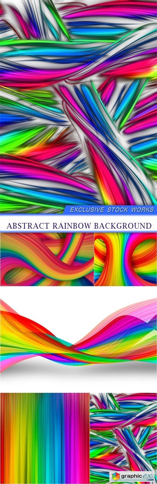abstract rainbow background 5X JPEG