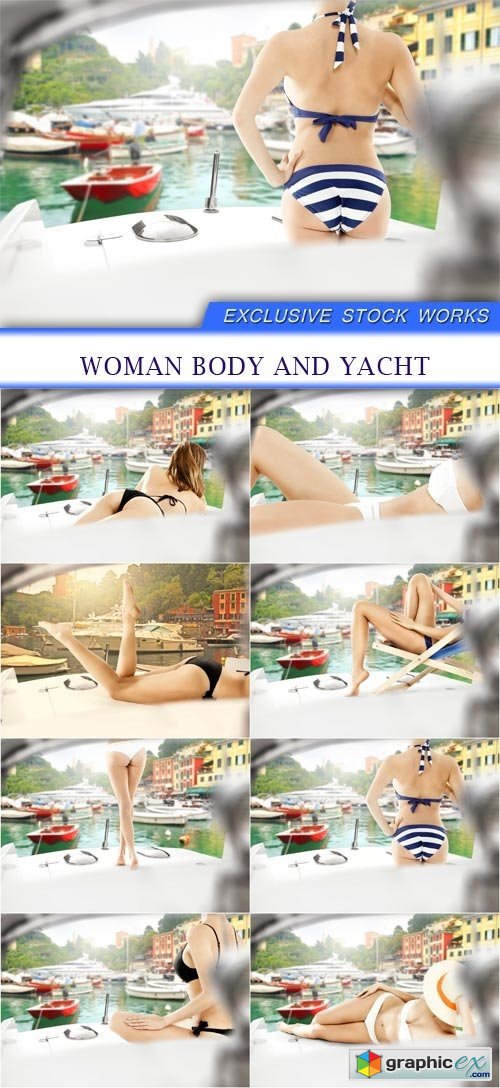 woman body and yacht 8x JPEG