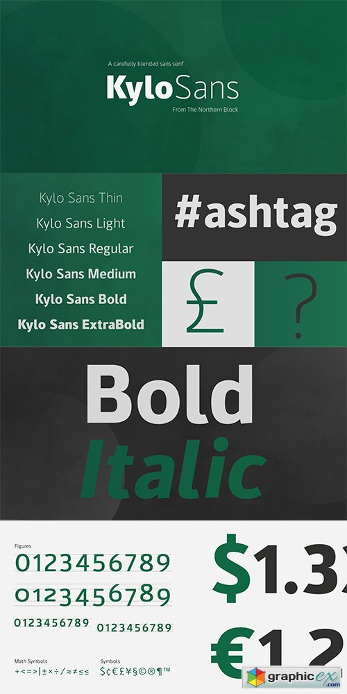 Kylo Sans Font Family 12 Fonts