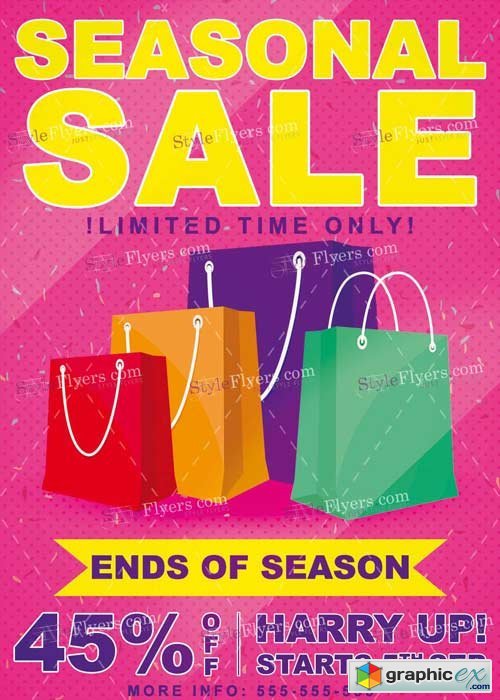 Season Sale V1 PSD Flyer Template