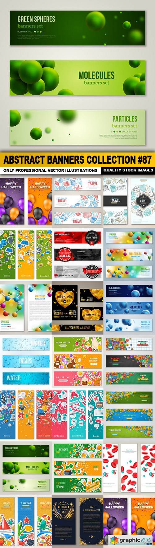 Abstract Banners Collection #87 - 20 Vectors