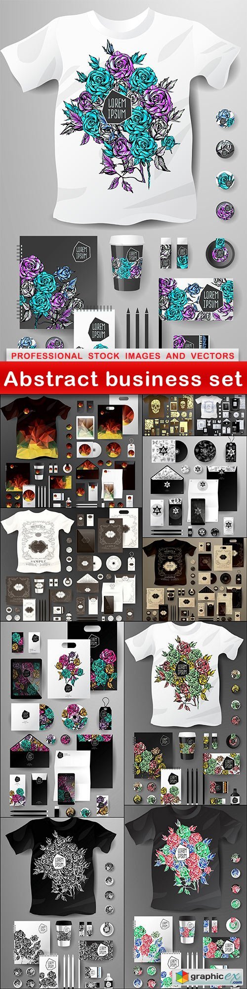 Abstract business set - 11 EPS