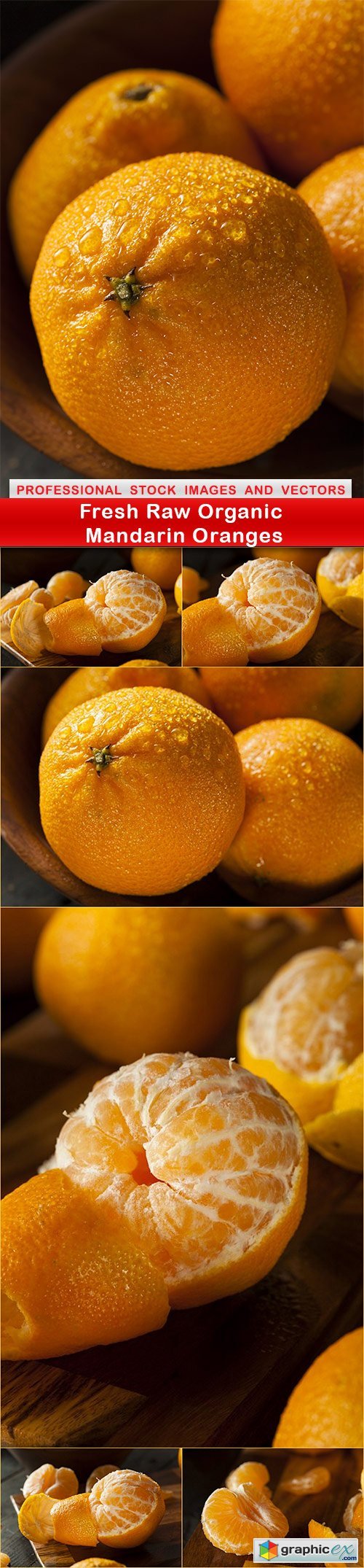 Fresh Raw Organic Mandarin Oranges - 7 UHQ JPEG