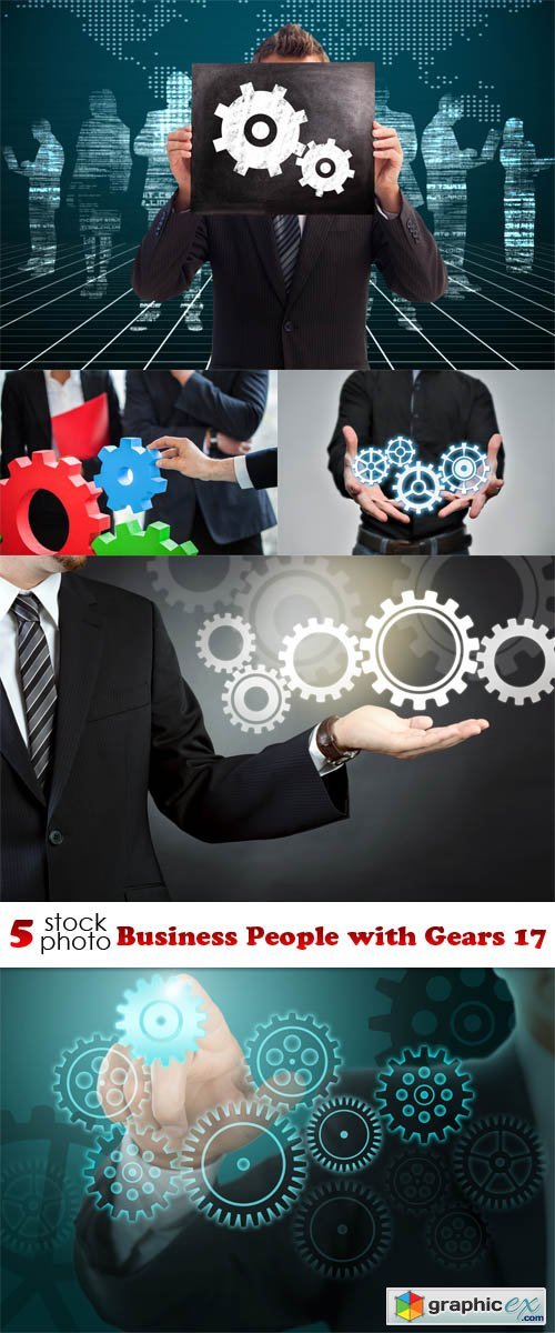 Business People with Gears 17