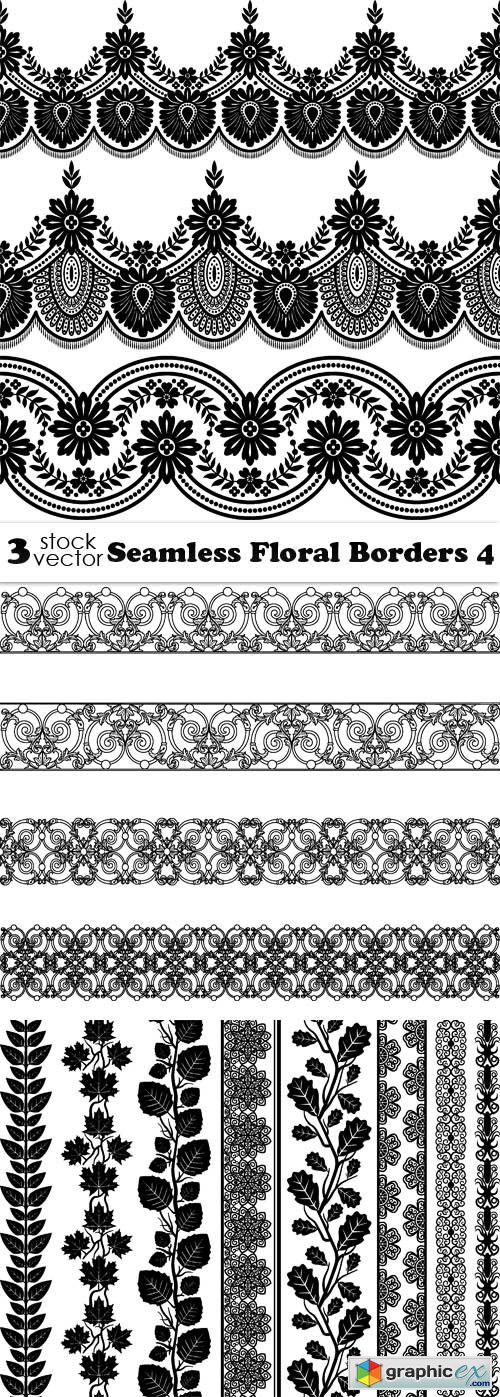 Seamless Floral Borders 4