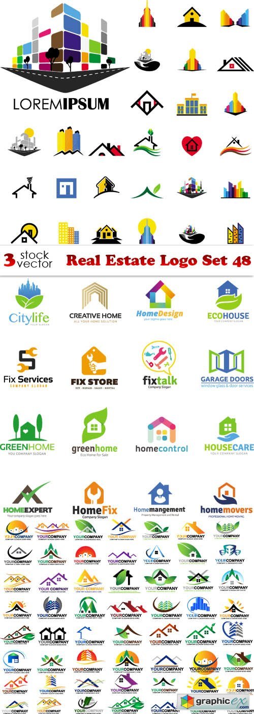 Real Estate Logo Set 48