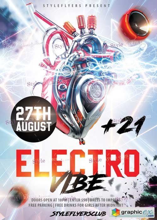 Electro Vibe V2 PSD Flyer Template