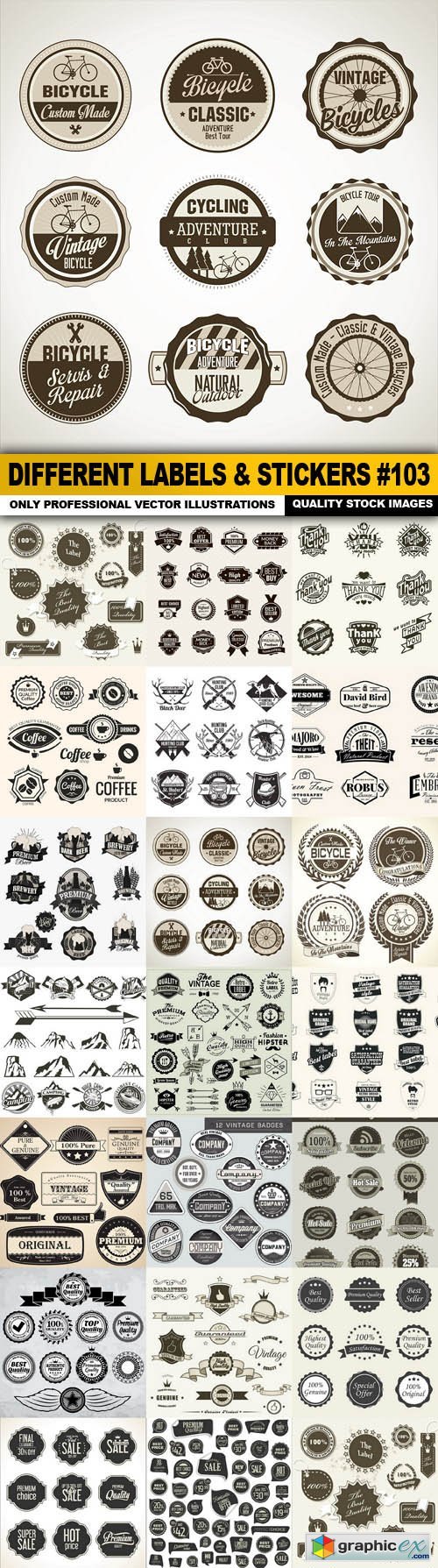 Different Labels & Stickers #103 - 20 Vector