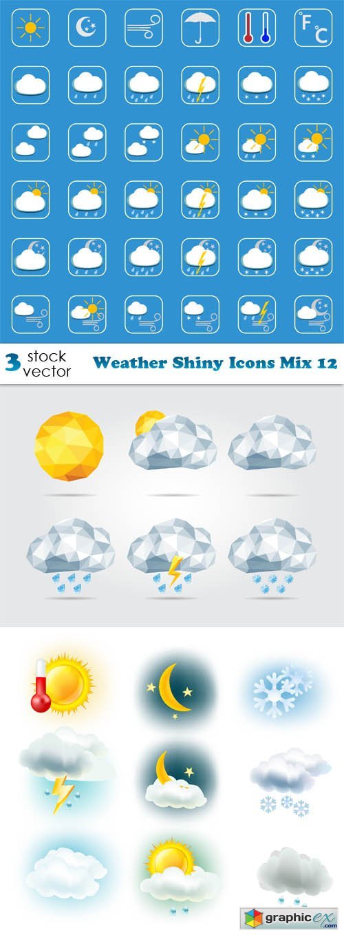 Weather Shiny Icons Mix 12