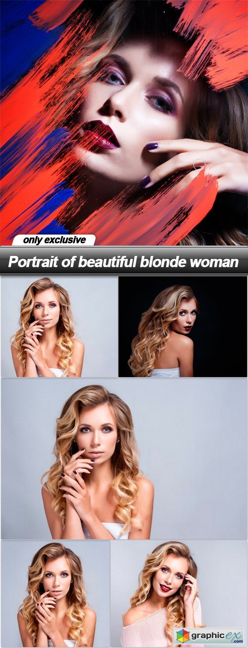 Portrait of beautiful blonde woman - 6 UHQ JPEG