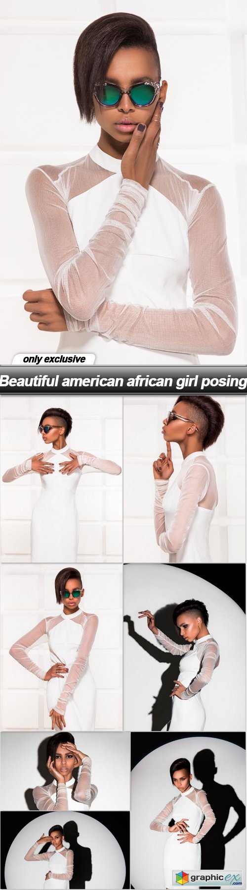 Beautiful american african girl posing - 8 UHQ JPEG