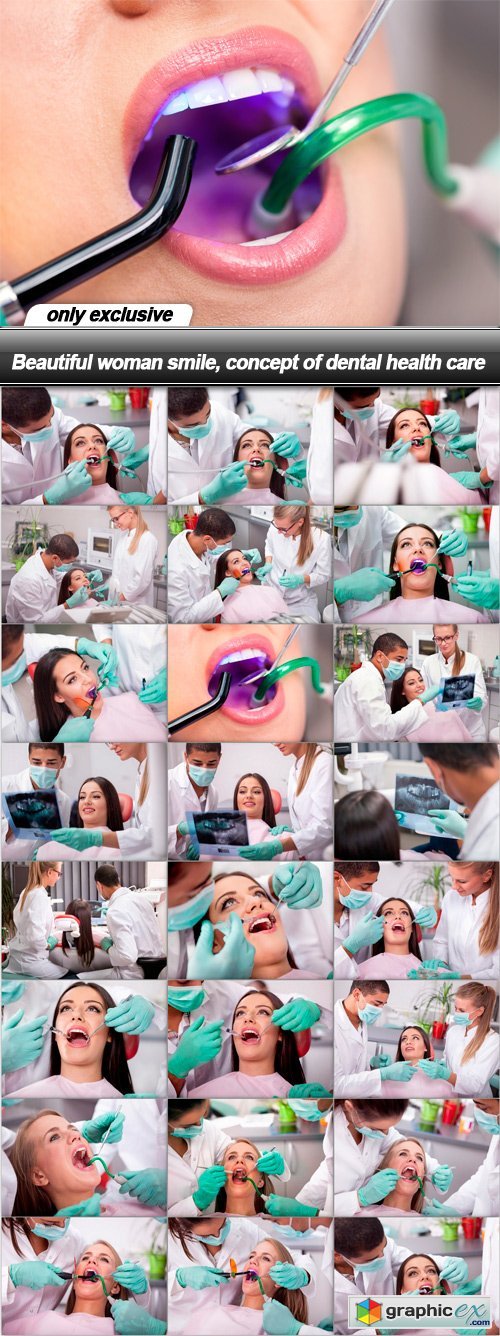 Beautiful woman smile, concept of dental health care - 23 UHQ JPEG