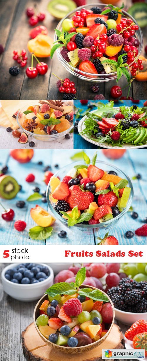 Fruits Salads Set