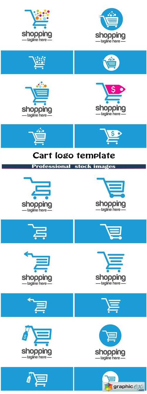 Cart logo template