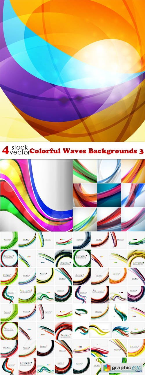 Colorful Waves Backgrounds 3