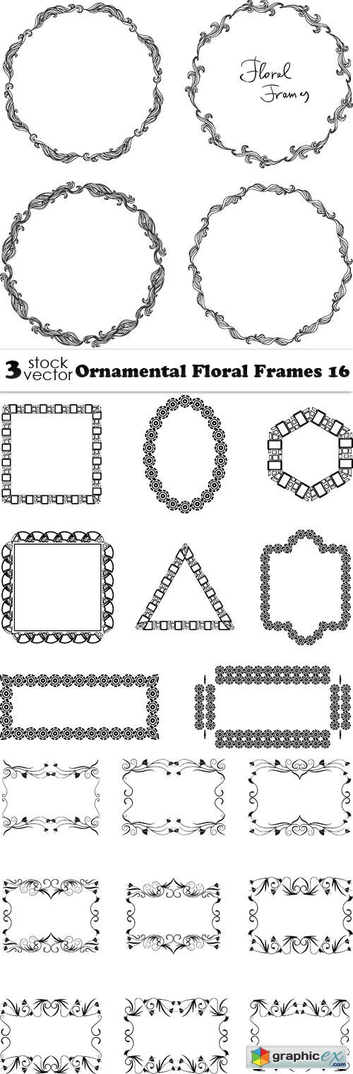 Ornamental Floral Frames 16