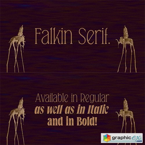 Falkin Font Family - 8 FONTS