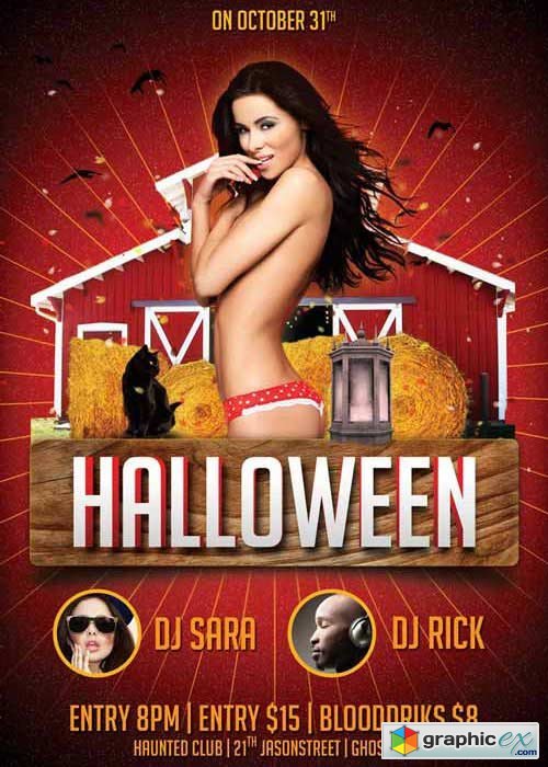 Halloween Party V9 Flyer Template