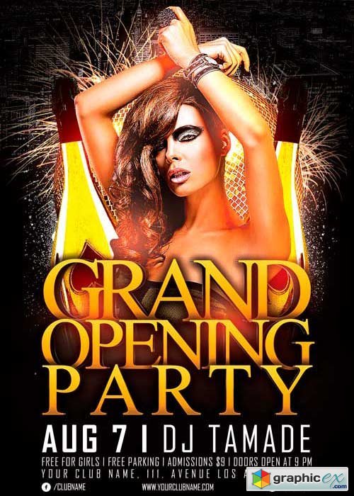 Grand Opening Party V2 Flyer Template