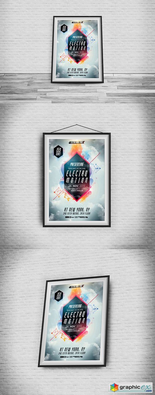 Posters And Flyers Frames - Mockups