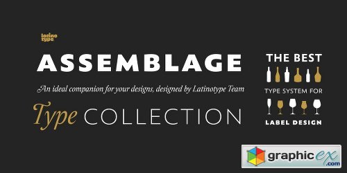 Assemblage Font Family - 9 Fonts
