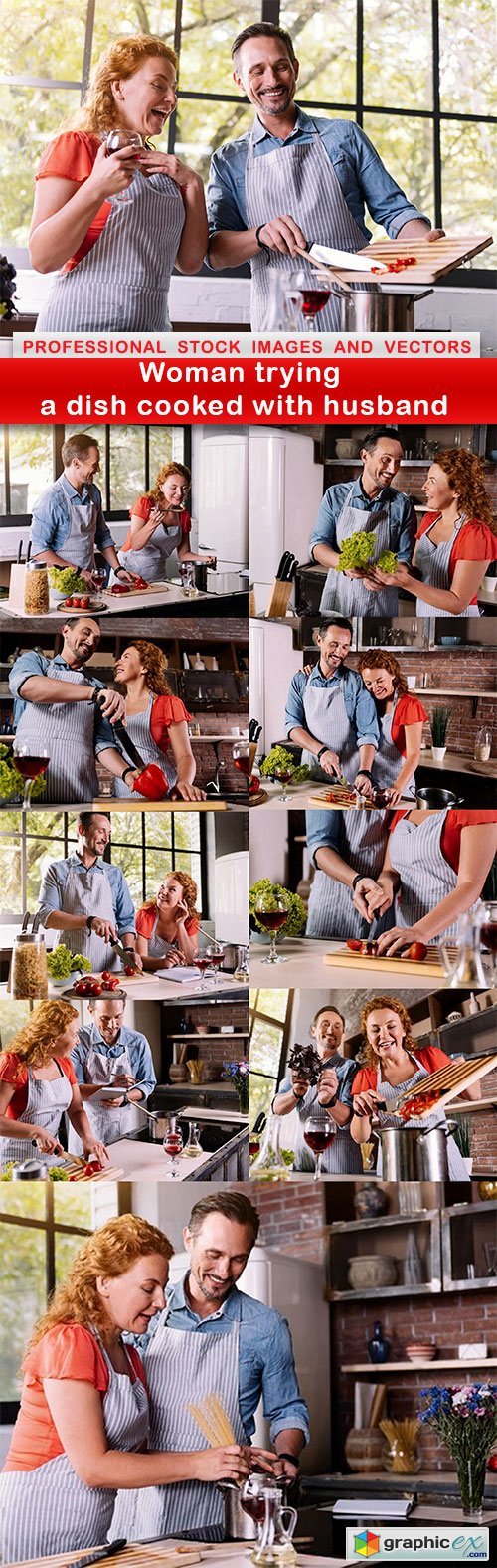 Woman trying a dish cooked with husband - 10 UHQ JPEG