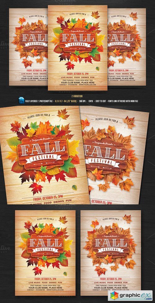 Fall Autumn Festival Flyer 851289